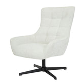 Fauteuil Naomi Pearl Draaibaar Wit Livingfurn