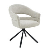 Eetkamerstoel Linn Toffee Beige Draaibaar (Set van 2) Livingfurn