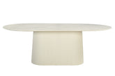 Eettafel Patrice Ovaal Crème Wit 200 cm Livingfurn