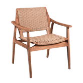 Tuinstoel Stacking Silla Rotan Teakhout Bruin