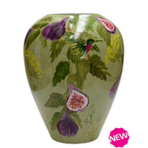 Handbeschilderde vaas - Kander M figs