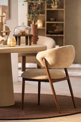 Eetkamerstoel Isandro Beige Bruin Light & Living