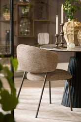 Eetkamerstoel Tibalt Bruin Antique Bronze Light & Living