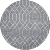Vloerkleed Pattern Rond Grijs ø120 cm