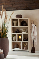 Kast 110x35x190 cm NAHUA Beige Light & Living