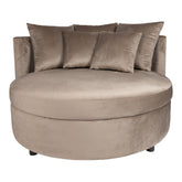 Fauteuil Fayen Velvet Zand Rond PTMD