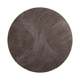Wandpaneel Wiktor Brown MDF Swirl Carved Rond 120 cm PTMD