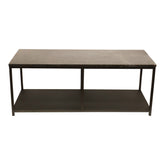 Sidetable Laco Bruin Marmer Taupe Metaal PTMD
