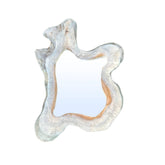 Espejo Orgánico de Madera de Teca Natural Hyro (set de 2)