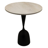 Bistrotafel Patras Beige Marmer Rond Ø 65 cm PTMD