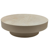 Salontafel Corfu Rond 90 cm Crème Marmer PTMD