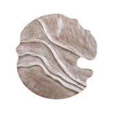 Wandpaneel Samraj Bruin MDF Golfstructuur 90x90 cm PTMD