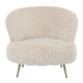 Fauteuil Franklyn Beige Harig PTMD