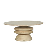 Salontafel Callain Natuurlijk Mangohout Marmer PTMD