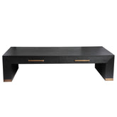 Salontafel Tiess 165 x 80 cm Zwart 2 Laden PTMD
