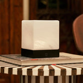 YCE Oplaadbare Tafellamp Met Bevroren Glas Zwart