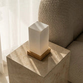 Zayn lichtbruine houten oplaadbare lamp L Dimmable & draadloze en goede batterij