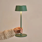 Hugo Sage groene oplaadbare tafellamp - Stijlvol, dimbaar en draadloos