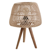 Tafellamp Maze Rotan Naturel Tripod Raw Materials