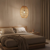 Hanglamp Luna Halo Rotan Ø 40 x 60 cm Raw Materials