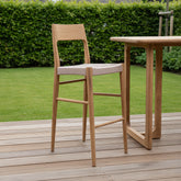 Barstoel Freya Teakhout Naturel Touwzitting