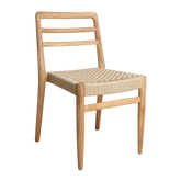 Tuinstoel Verano Teakhout Naturel Touwzitting (set van 2)