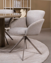 Eetkamerstoel Riverside Draaibaar Ecru Lifestyle Homecollection