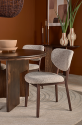 Eetkamerstoel Kingwood Beige Walnoot Lifestyle Homecollection
