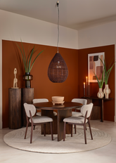 Eettafel Dayton Rond Walnoot 120 cm Lifestyle Homecollection