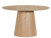Eettafel Novero Natural Oak Rond 130 cm Livingfurn