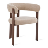 Eetkamerstoel Rose Beige (set van 2) Met Armleuning Livingfurn