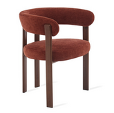 Eetkamerstoel Rose Burgundy (set van 2) Met Armleuning Livingfurn