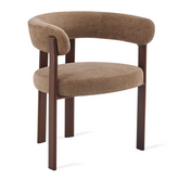 Eetkamerstoel Rose Taupe (set van 2) Met Armleuning Livingfurn
