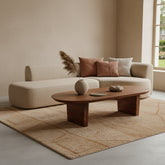 Salontafel Bullnose Bruin Mangohout 140 cm Raw Materials