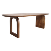Eettafel Bullnose Bruin 240 cm Mixonderstel Raw Material