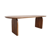 Eettafel Bullnose Mangohout Bruin 240 cm Raw Materials