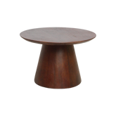 Bijzettafel Bullnose Cone Mangohout Ø 55 cm Raw Materials