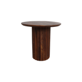 Bijzettafel Bullnose Mangohout Bruin Ø 50 cm Raw Materials