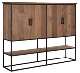 Armario Beam grande, 4 puertas, estante abierto