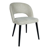 Open Cream Nanci Fabric Dining Chair