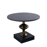 PTMD Alano Black Marble salontafel aluminium gouden tafelpoot