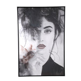 Schilderij Annelies Zwart-Wit Vrouwenportret 123x83 cm PTMD