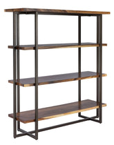 Bookrack Flare Low, 3 rak terbuka (Knock Down)