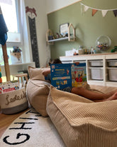 Cuadrado otomano de azúcar moreno