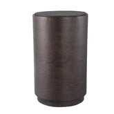 Chandar Black MDF round sidetable high