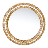 Spiegel Chelsae Cream Poly Shell Rond 82 cm PTMD