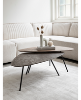 COFFEE TABLE PLECTRO EARTH, SET OF 2