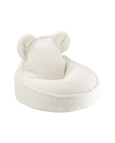 Crème Blanc Ours Pouf