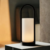 Evie Donkerbruine Oplaadbare Houten Tafellamp – Dimbaar & Snoerloos