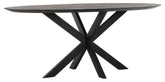 Forma de mesa oval NEGRO